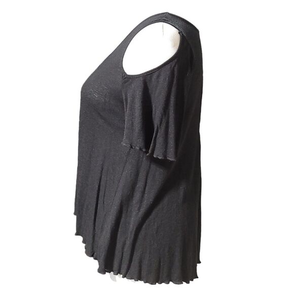 Free People Bittersweet Cold Shoulder Tee*Black* XSmall - Picture 3 of 12